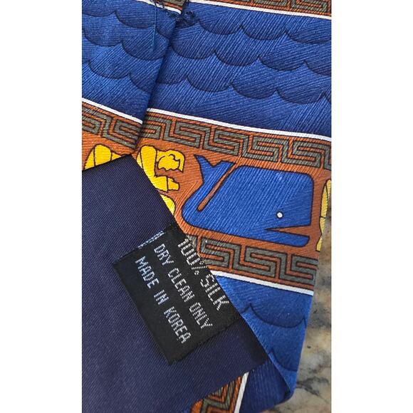 Eagles‎ Wings Mens Christian Necktie Blue 100% Silk Jonah & Whale - Picture 4 of 4